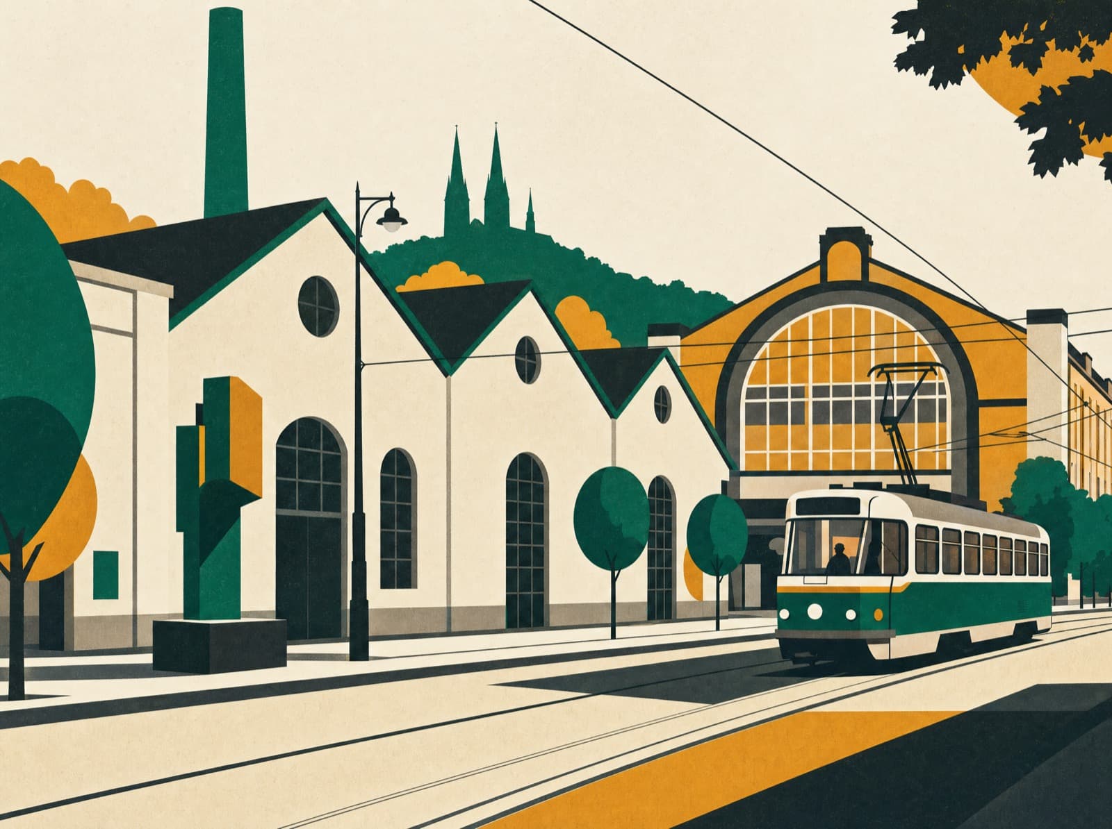 Illustration of Holešovice